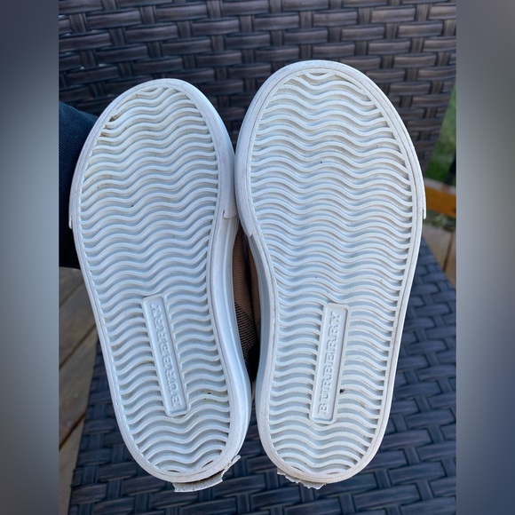 BURBERRY Little Boy Nova Check (Mega) LEATHER & CANVAS/Velcro Tennies🔥2-3 years - Picture 10 of 12